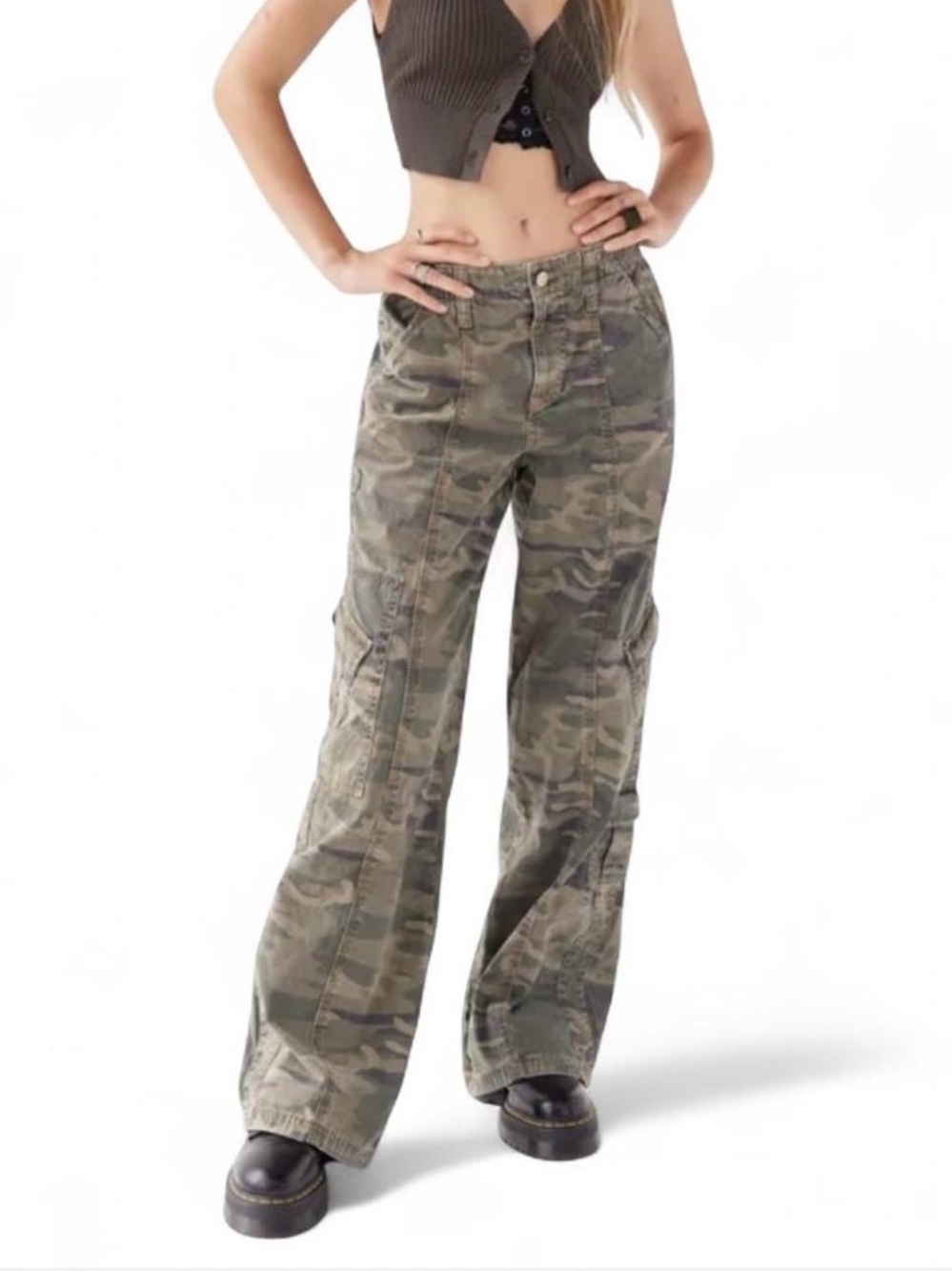 BDG “Y2K” Camo Mid-Rise Cargo Pants